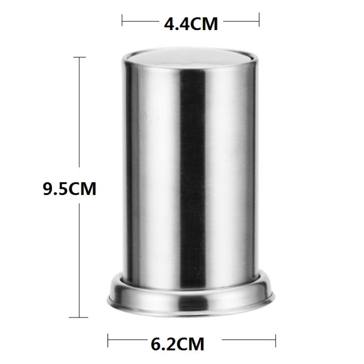 2 PCS Push-Type Toothpick Box Automatic Pop-Up Stainless Steel Dustproof Toothpick Holder