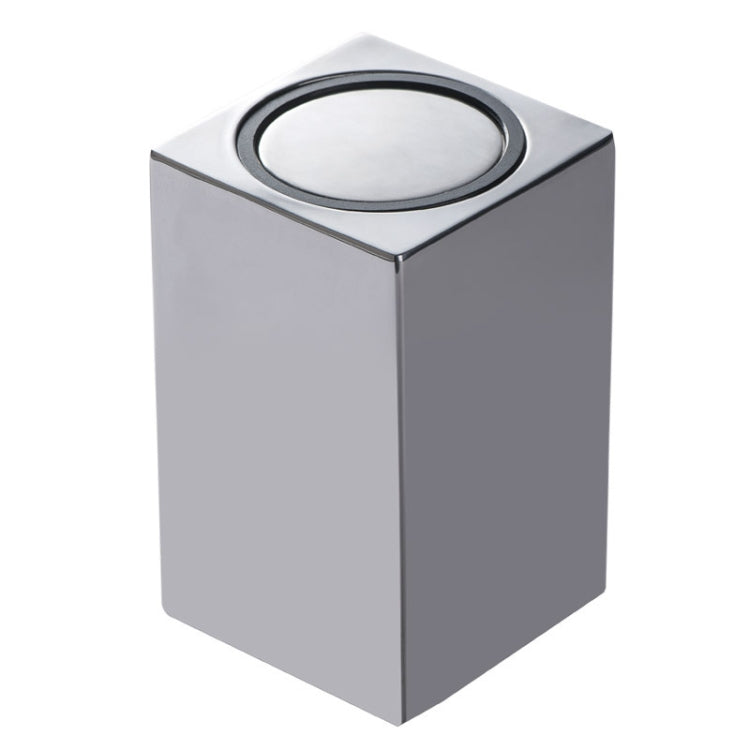 Push-Type Stainless Steel Toothpick Holder Portable Automatic Pop-Up Toothpick Storage Box(Square)