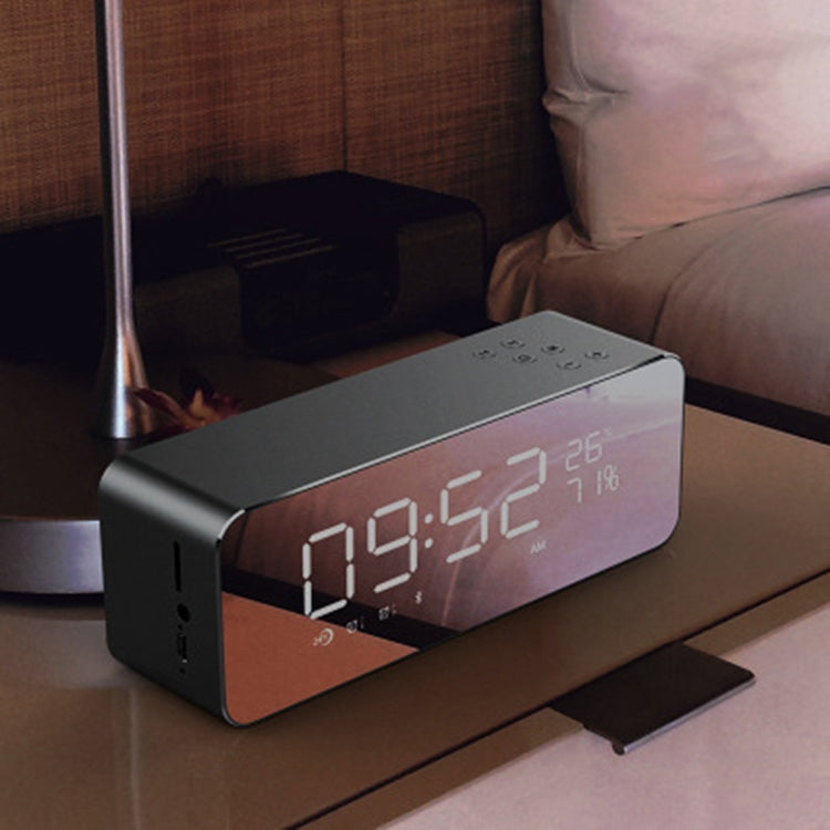 S1 Temperature Audio Steel Cannon Metal High Volume Card Car Bluetooth Speaker with Clock