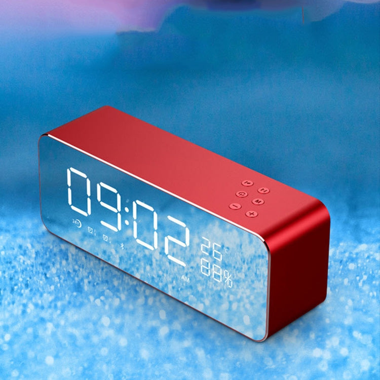 S1 Temperature Audio Steel Cannon Metal High Volume Card Car Bluetooth Speaker with Clock