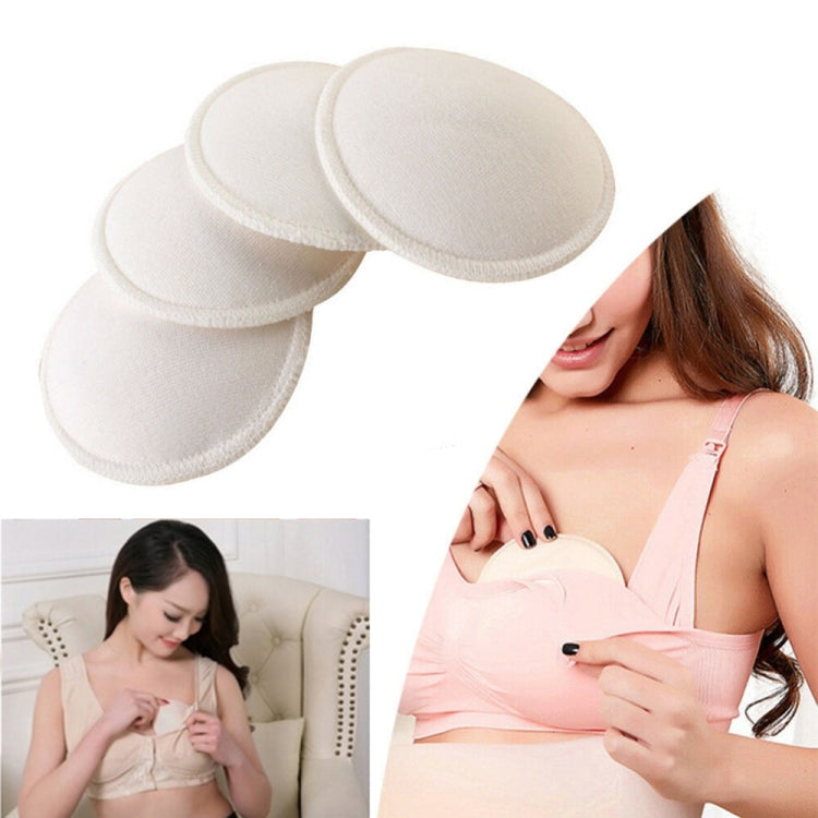 4 PCS Washable Pregnant Women Thick Three-dimensional Cotton Anti-overflow Nursing Bra Breast Pad