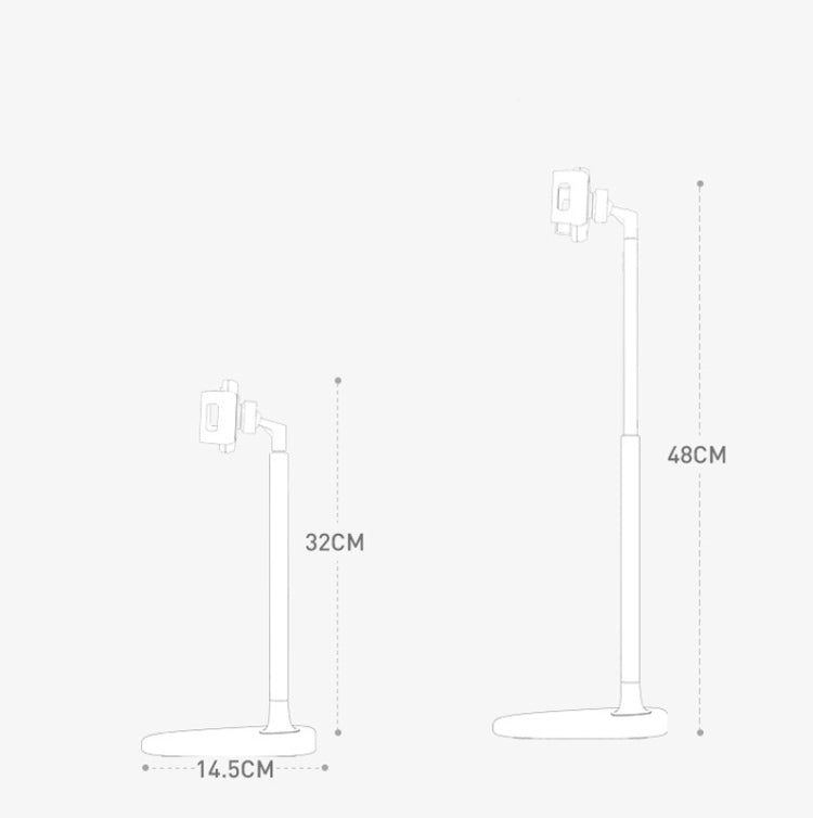 SSKY X8 Desktop Mobile Phone Tablet Computer Stand Telescopic Stand for Mobile Phones/Tablets within 13 inch