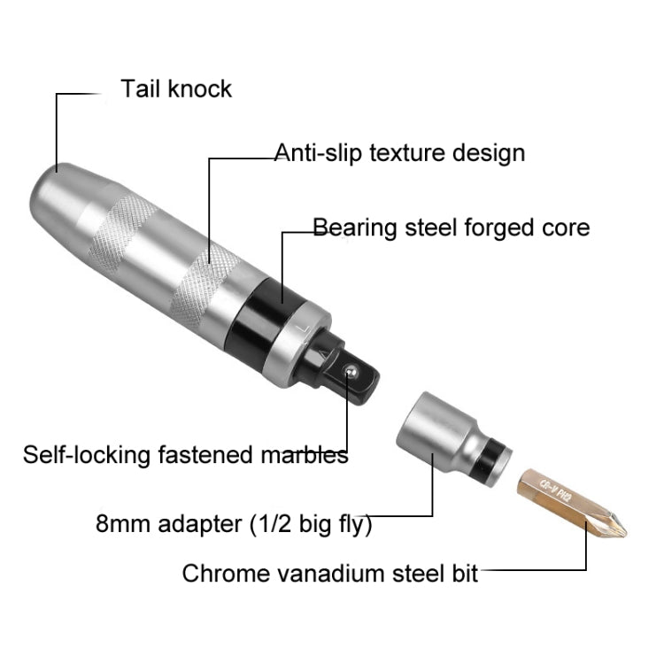 8 In 1 Impact Screwdriver Socket Set for Rusty Stubborn Screws