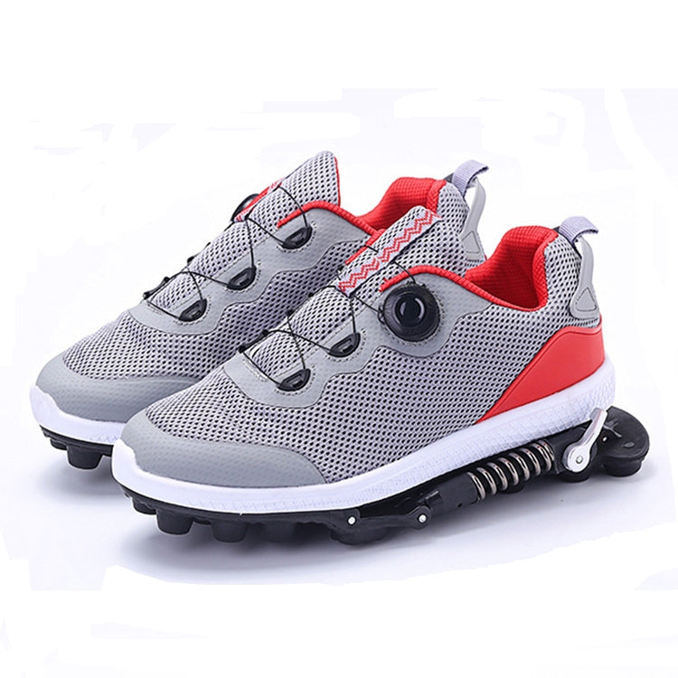 Mechanical Run-up Spring Shoes Outdoor Sports Shock Absorption Anti-Slip Running Shoes, Size: 44