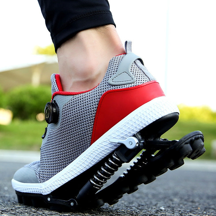 Mechanical Run-up Spring Shoes Outdoor Sports Shock Absorption Anti-Slip Running Shoes, Size: 44