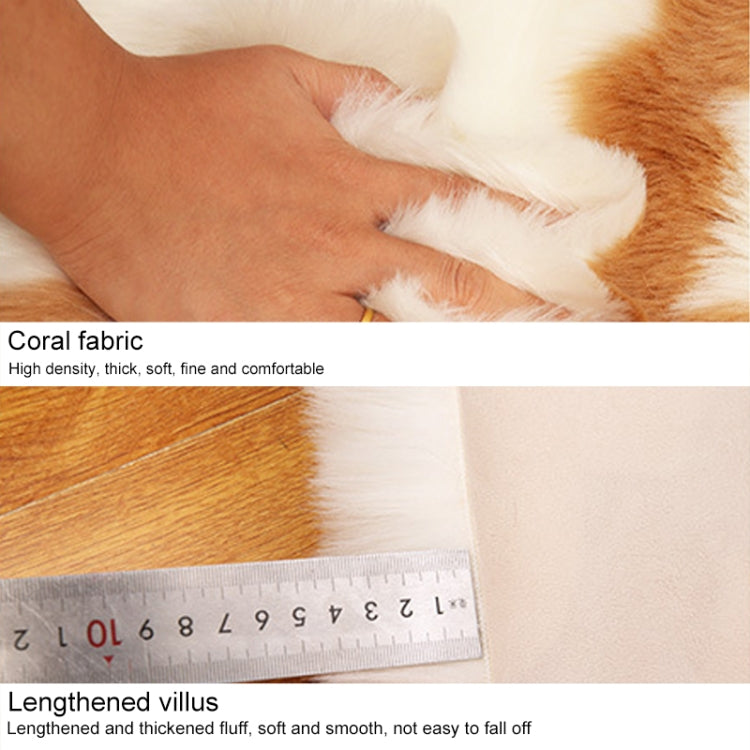 Imitation Fur Household Living Room Plush Carpet Yoga Floor Mat Decoration, Size: 60cm