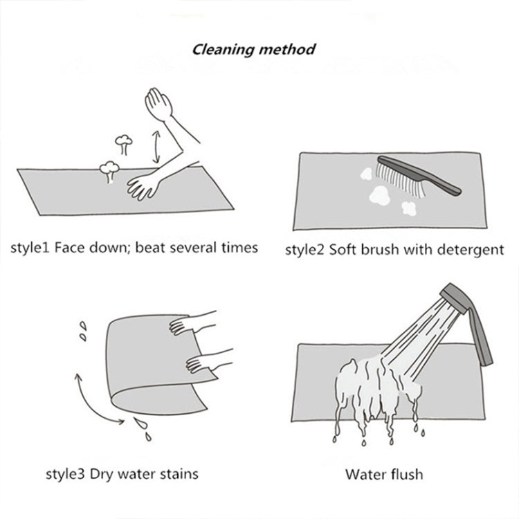 Imitation Fur Household Living Room Plush Carpet Yoga Floor Mat Decoration, Size: 60cm