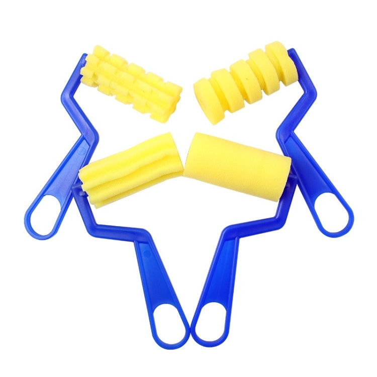 6 Packs Children DIY Painting Sponge Brush Art Graffiti Sponge Roller(Large 7 Words)