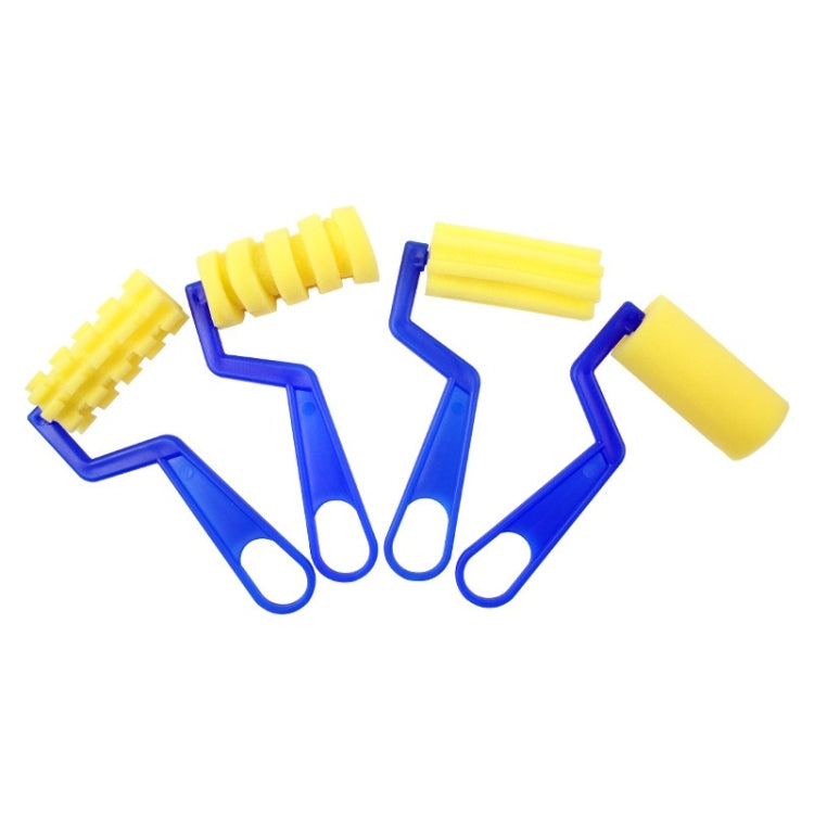 6 Packs Children DIY Painting Sponge Brush Art Graffiti Sponge Roller(Large 7 Words)