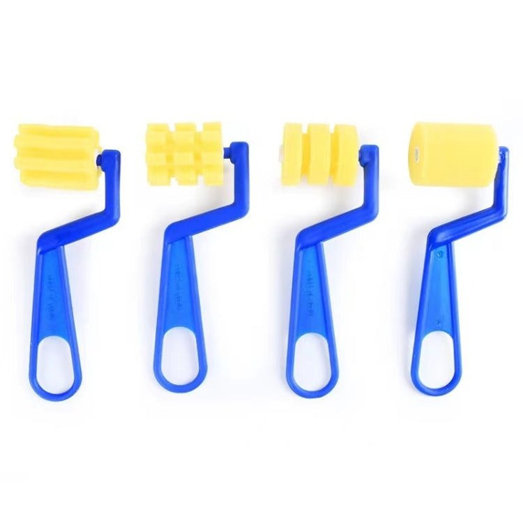 10 Packs Children DIY Painting Sponge Brush Art Graffiti Sponge Roller(Small 7 Words)
