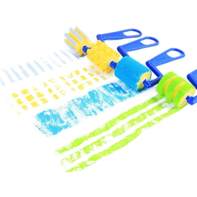 10 Packs Children DIY Painting Sponge Brush Art Graffiti Sponge Roller(Small 7 Words)