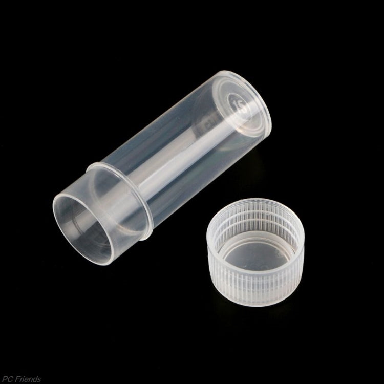 30 PCS 5ml Plastic Test Tubes Vials Sample Container, Powder Craft Screw Cap Bottles for Office School Chemistry Supplies, Capacity:5ml