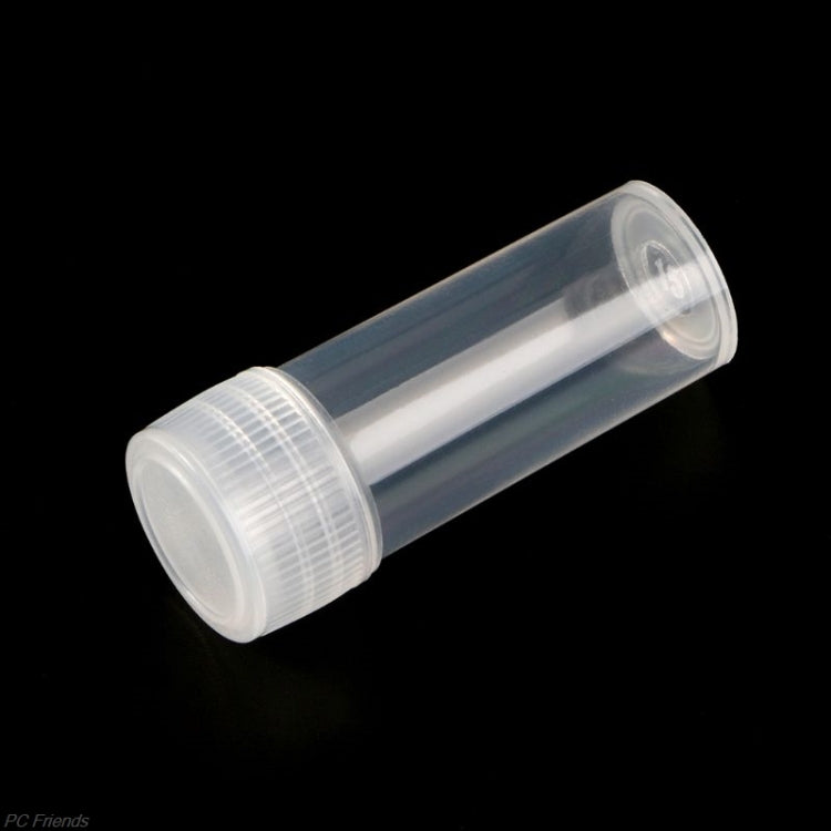 30 PCS 5ml Plastic Test Tubes Vials Sample Container, Powder Craft Screw Cap Bottles for Office School Chemistry Supplies, Capacity:5ml