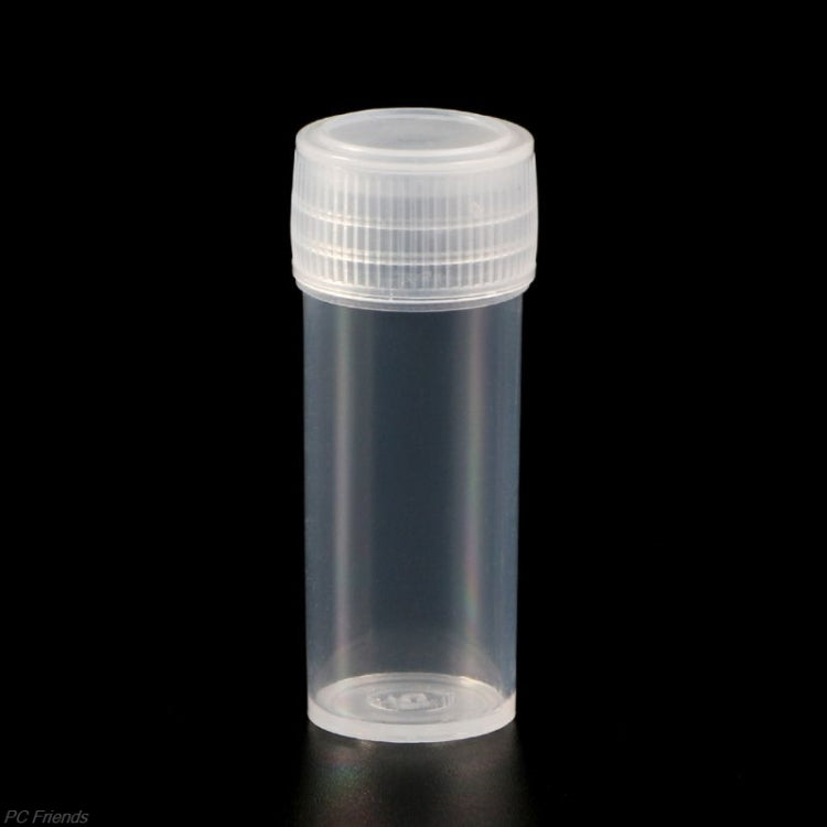 30 PCS 5ml Plastic Test Tubes Vials Sample Container, Powder Craft Screw Cap Bottles for Office School Chemistry Supplies, Capacity:5ml