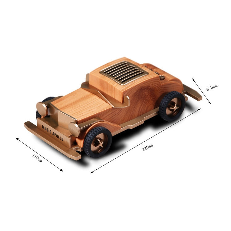 AS60 Retro Car Shape Wooden Subwoofer Mini Wireless Bluetooth Speaker