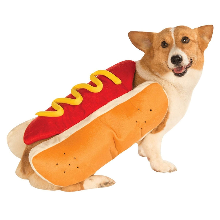 Funny Burger Pet Clothes Dogs Cat Fall Winter Hot Dog Pet Clothes, Size: S