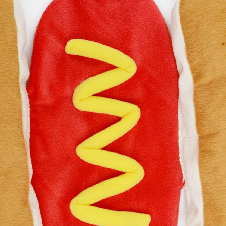 Funny Burger Pet Clothes Dogs Cat Fall Winter Hot Dog Pet Clothes, Size: S