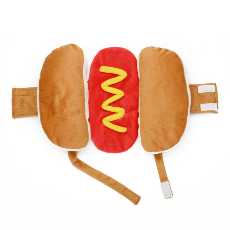 Funny Burger Pet Clothes Dogs Cat Fall Winter Hot Dog Pet Clothes, Size: L