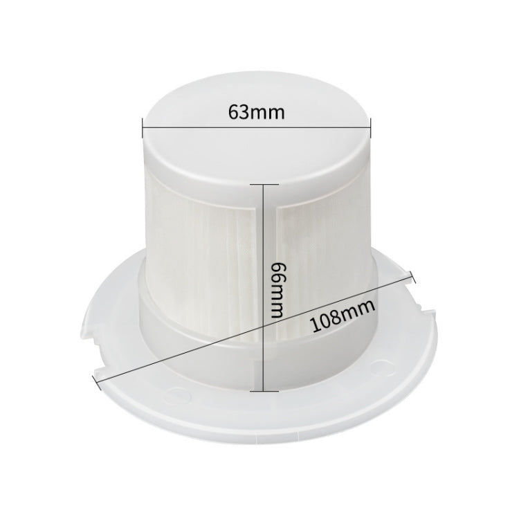 Vacuum Cleaner Filter Accessories for Positive & Negative Zero Wireless Vacuum Cleaner XJC-Y010/A020, Colour: One Filter Element + One Filter