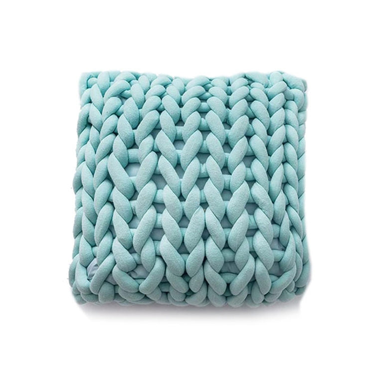 Handmade Knitted Pillow Sofa Car Cushion, Size: 35 x 35 CM
