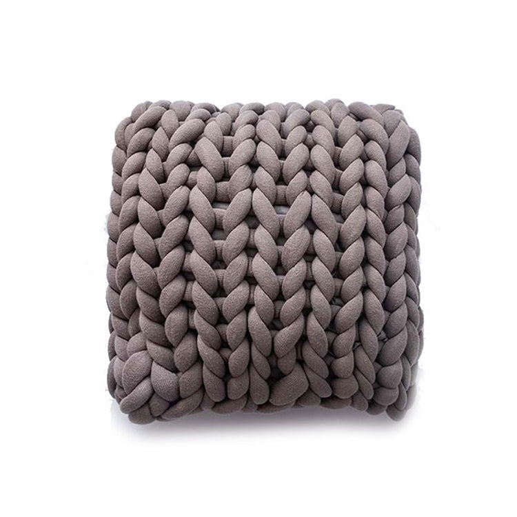Handmade Knitted Pillow Sofa Car Cushion, Size: 35 x 35 CM