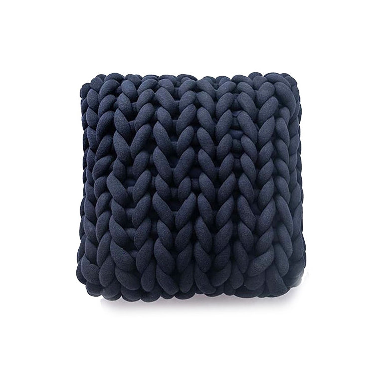 Handmade Knitted Pillow Sofa Car Cushion, Size: 35 x 35 CM