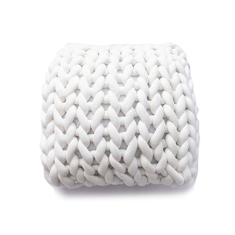 Handmade Knitted Pillow Sofa Car Cushion, Size: 35 x 35 CM