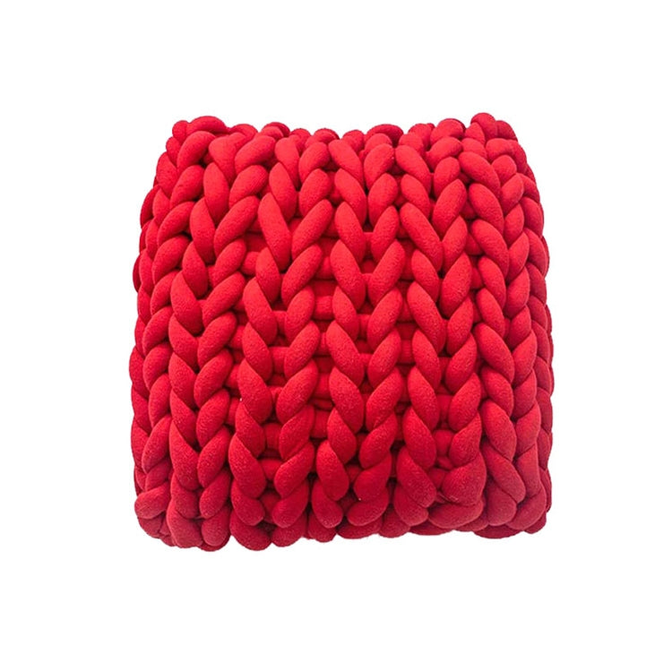 Handmade Knitted Pillow Sofa Car Cushion, Size: 35 x 35 CM