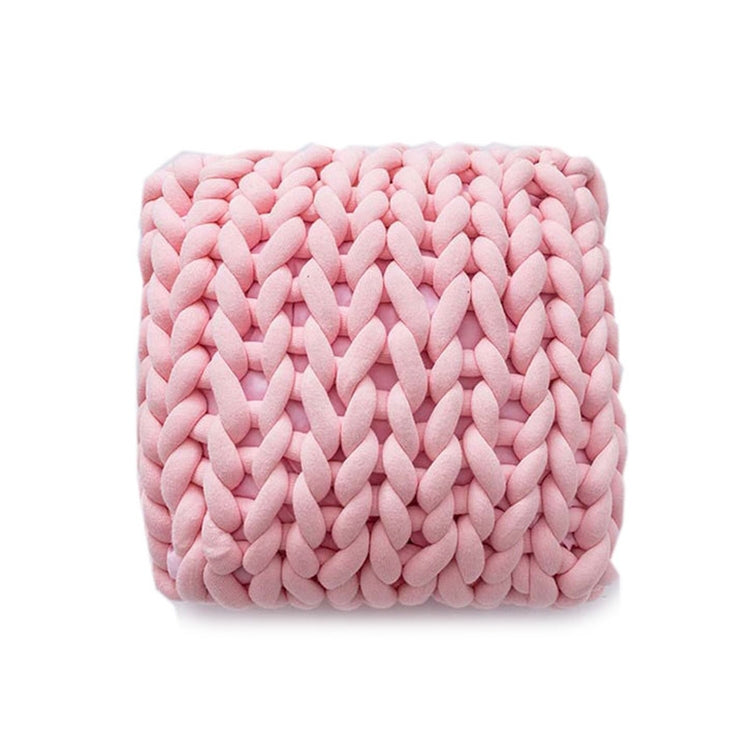Handmade Knitted Pillow Sofa Car Cushion, Size: 35 x 35 CM
