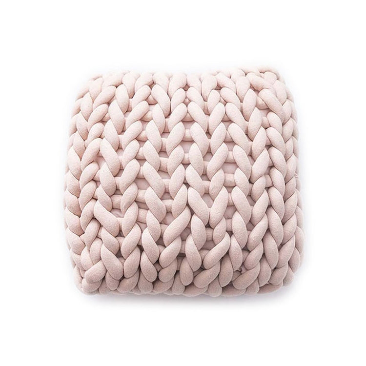 Handmade Knitted Pillow Sofa Car Cushion, Size: 35 x 35 CM