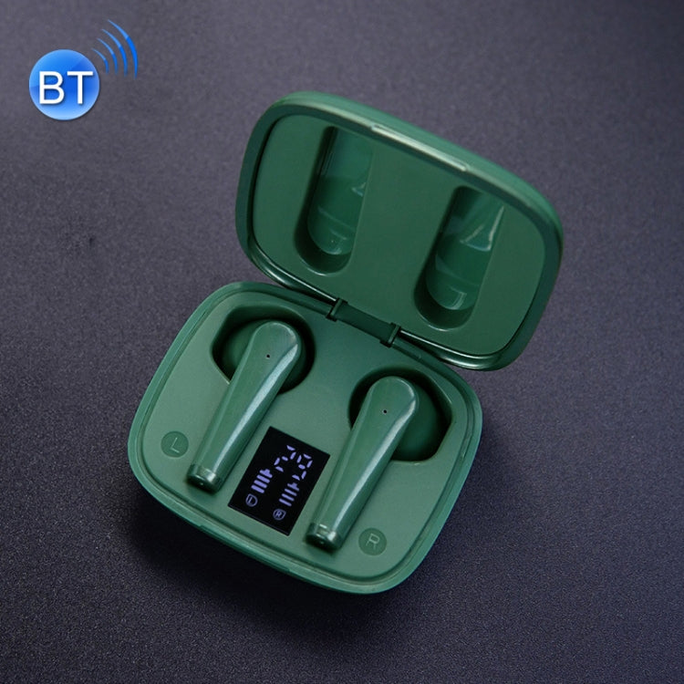 IQD30 TWS Noise Cancellation Sports In-Ear Touch Wireless Bluetooth Earphone(Green)