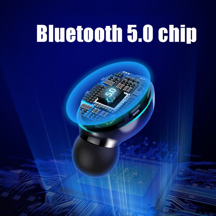 F9-7 TWS Dual Noise Cancelling Touch Digital Display Stereo Wireless Bluetooth Earphone