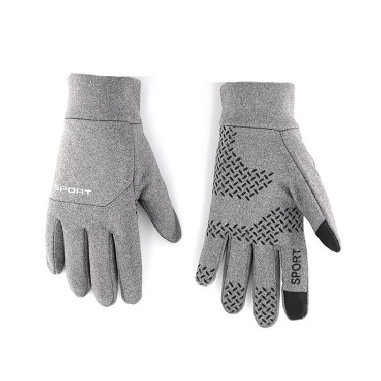 QX-2020-005 Outdoor Cycling Mountaineering Skiing Waterproof Windproof Touch Screen Plus Velvet Warm Sports Gloves, Size: L