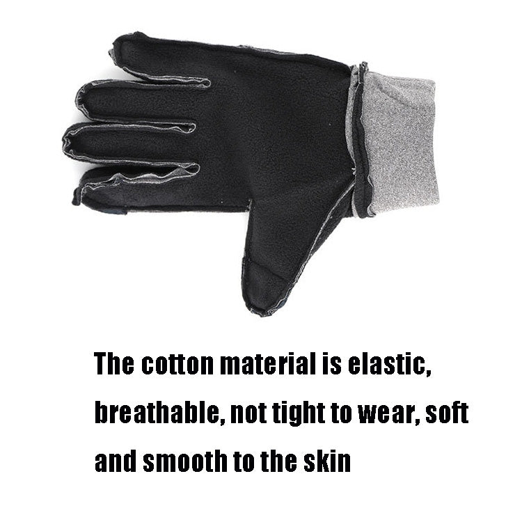 QX-2020-005 Outdoor Cycling Mountaineering Skiing Waterproof Windproof Touch Screen Plus Velvet Warm Sports Gloves, Size: L