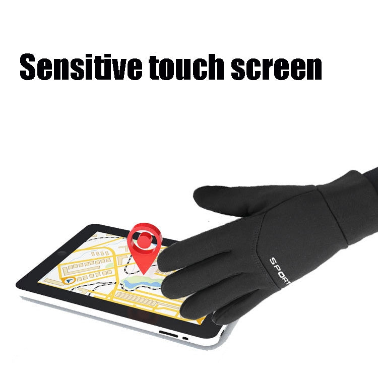 QX-2020-005 Outdoor Cycling Mountaineering Skiing Waterproof Windproof Touch Screen Plus Velvet Warm Sports Gloves, Size: L