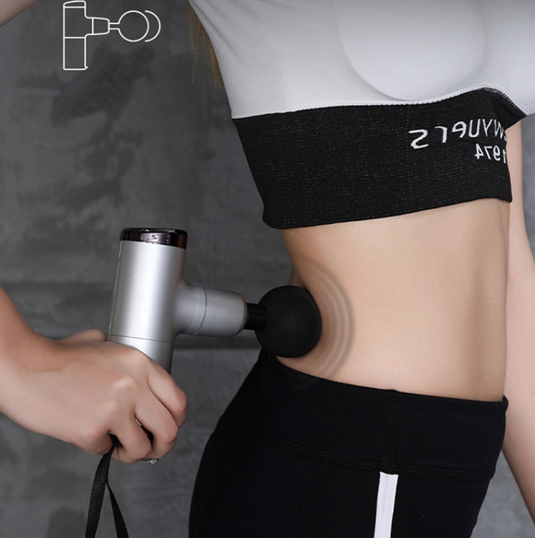Fascia Gun Pocket Electric Shock Gun  Muscle Massage Gun, Specification: MiniA (Black)