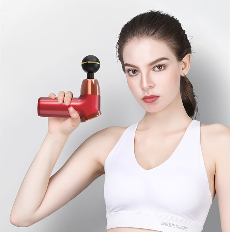 Fascia Gun Pocket Electric Shock Gun  Muscle Massage Gun, Specification: LCD 20-speed (Gray)