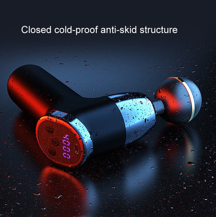Fascia Gun Pocket Electric Shock Gun  Muscle Massage Gun, Specification: LCD Screen 20-speed (Red)