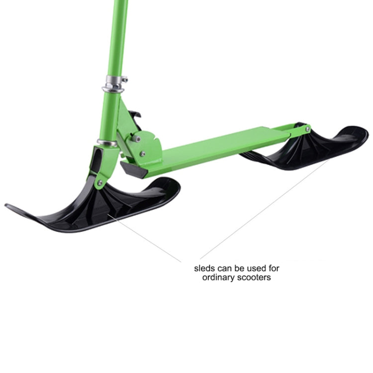 2 PCS Children Skating Scooter Sled Ski Vehicle Accessories Dual-Purpose Ski Vehicle Two-Wheeled Outdoor Equipment