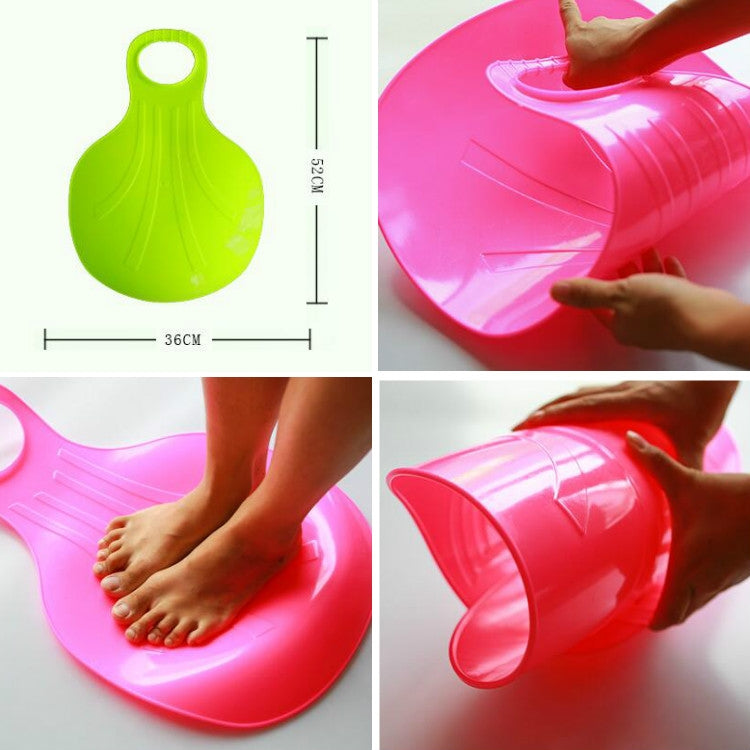 5 PCS Fan-Shaped Children Adult Thickened Wear-Resistant Grass Sliding Mat Sand Board Snowboard, Random Color Delivery