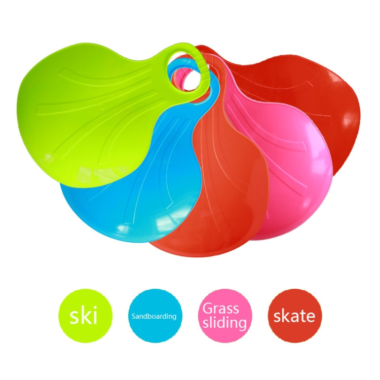 5 PCS Fan-Shaped Children Adult Thickened Wear-Resistant Grass Sliding Mat Sand Board Snowboard, Random Color Delivery