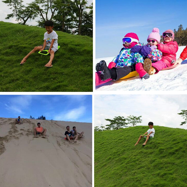 5 PCS Fan-Shaped Children Adult Thickened Wear-Resistant Grass Sliding Mat Sand Board Snowboard, Random Color Delivery