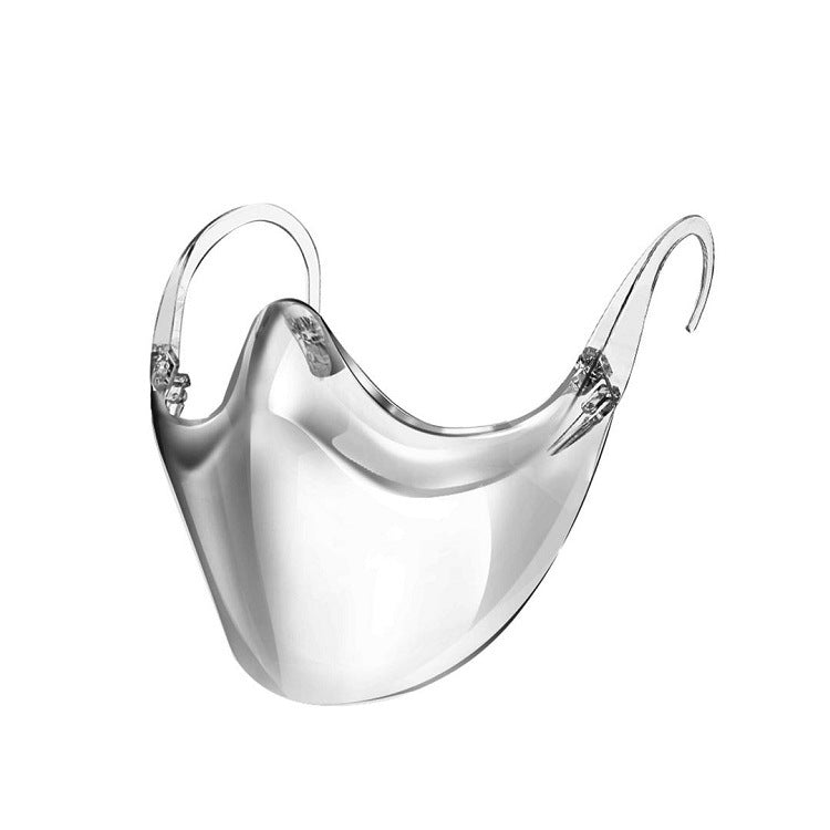 2 PCS Color Transparent PC Face-Shielding Anti-Fog Anti-Splash Anti-Virus Dustproof Isolating Face Shield, Size: Free Size