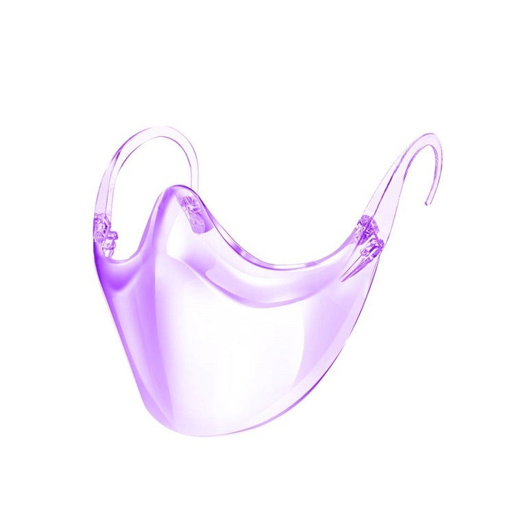 2 PCS Color Transparent PC Face-Shielding Anti-Fog Anti-Splash Anti-Virus Dustproof Isolating Face Shield, Size: Free Size
