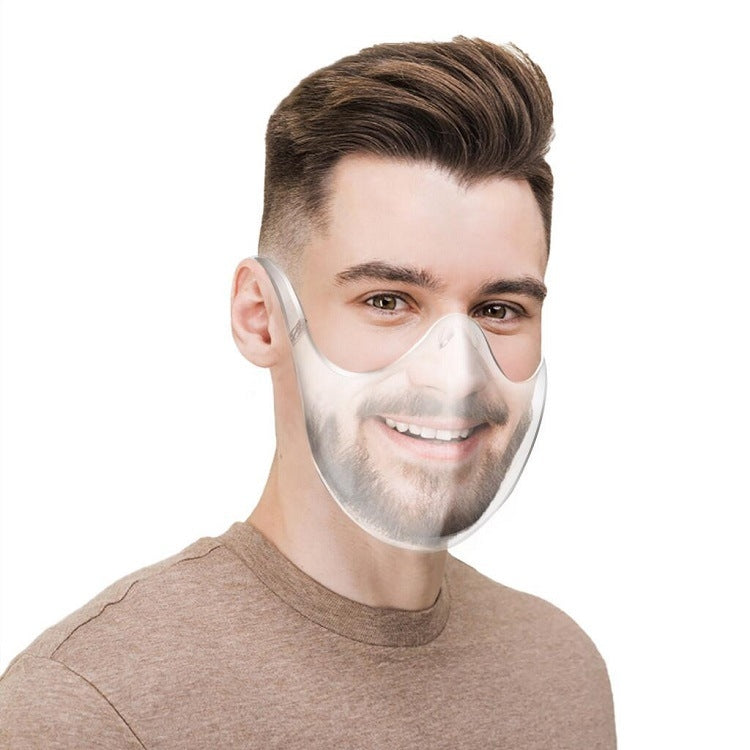 2 PCS Color Transparent PC Face-Shielding Anti-Fog Anti-Splash Anti-Virus Dustproof Isolating Face Shield, Size: Free Size