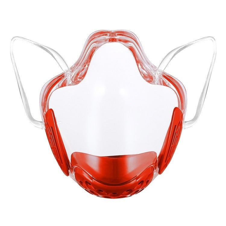 2 PCS PC Shield Isolation Anti-Fog Anti-Splash Protective Lip Language Face Shield, Size: Free Size