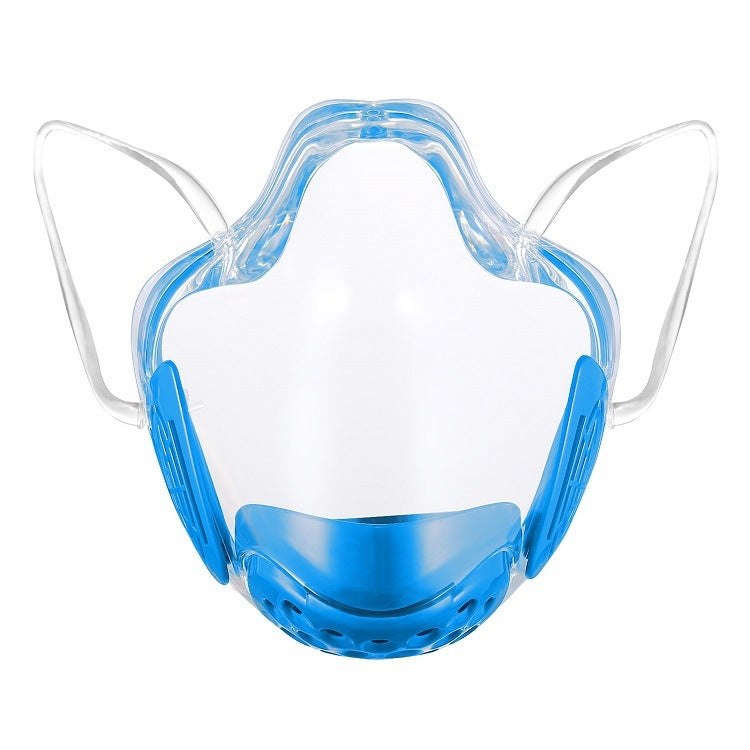 2 PCS PC Shield Isolation Anti-Fog Anti-Splash Protective Lip Language Face Shield, Size: Free Size