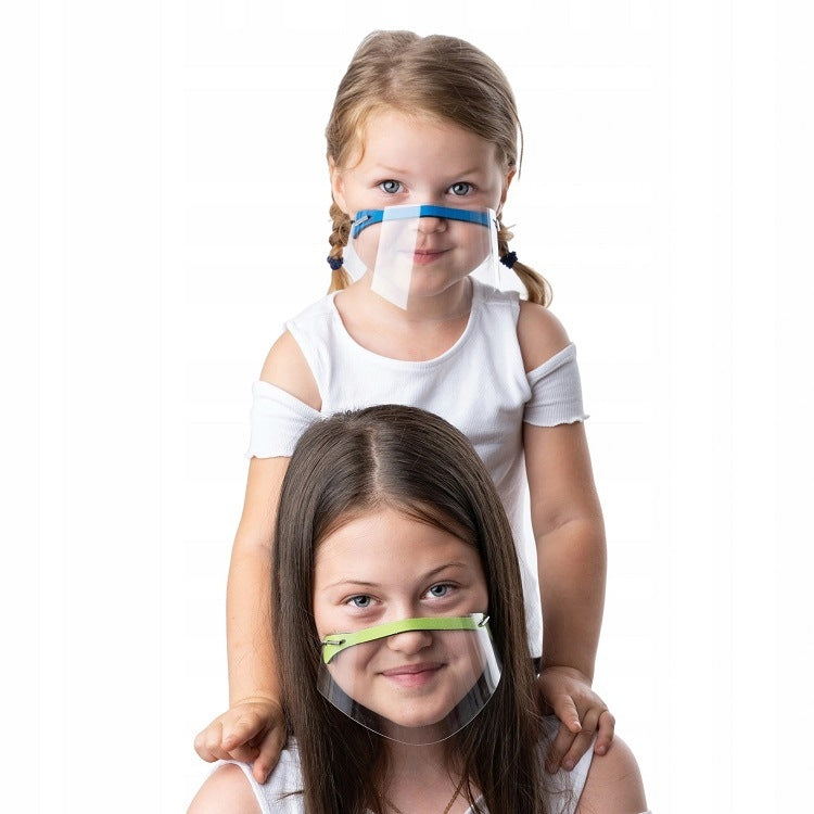 8 PCS Transparent Dual-Purpose Anti-Saliva Splash Anti-Spitting Anti-Fog Face Shield For Adult(Random Color Delivery)