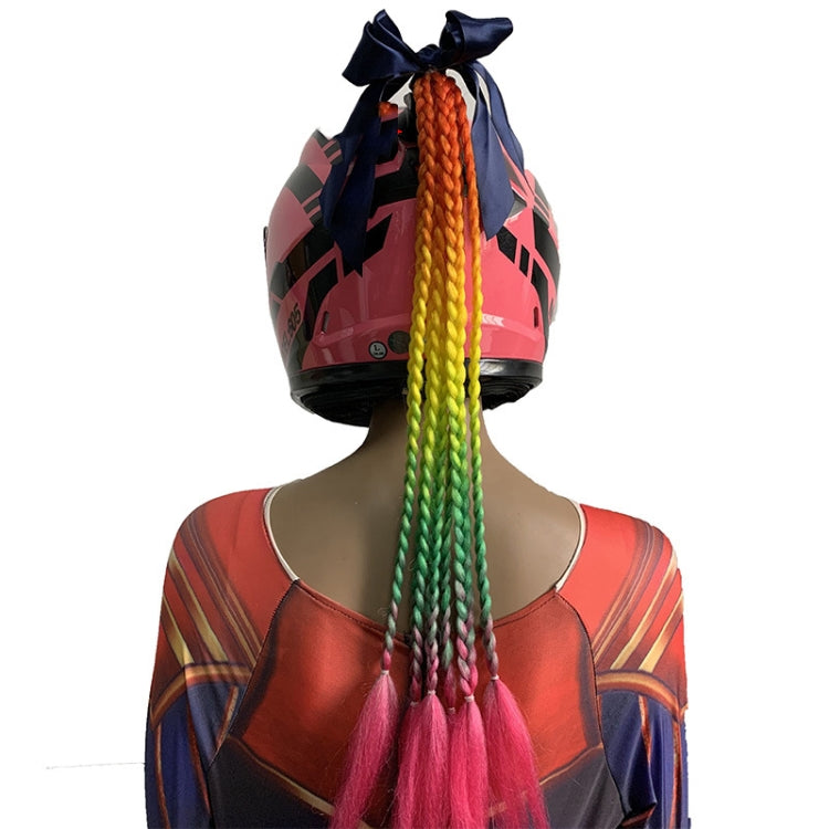 Bowknot Braid Hand-Woven Gradient Color Chemical Fiber Dirty Braid
