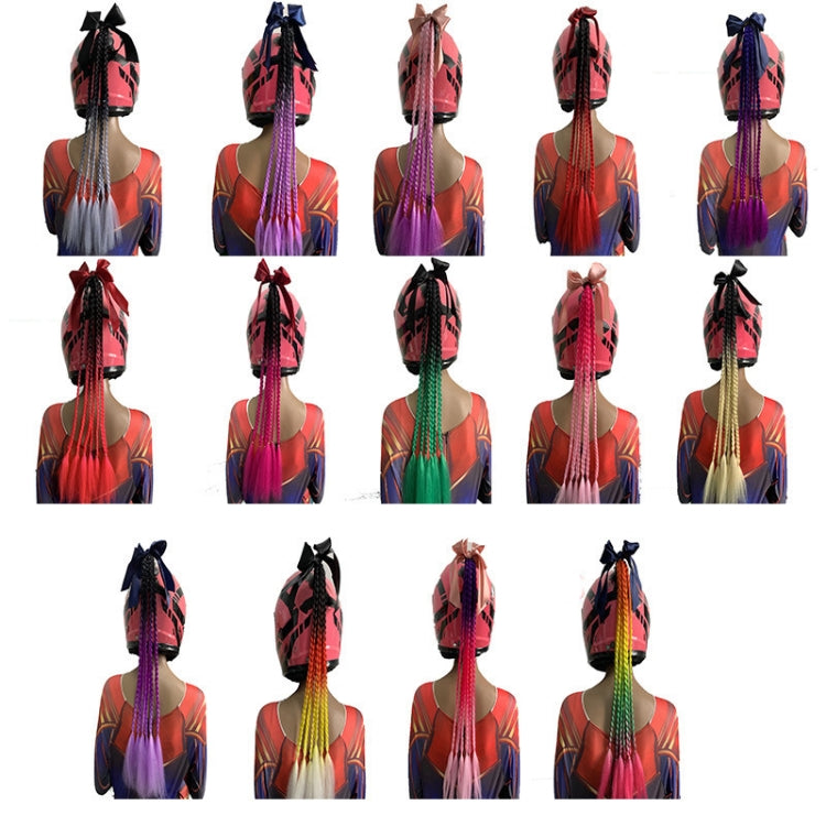 Bowknot Braid Hand-Woven Gradient Color Chemical Fiber Dirty Braid